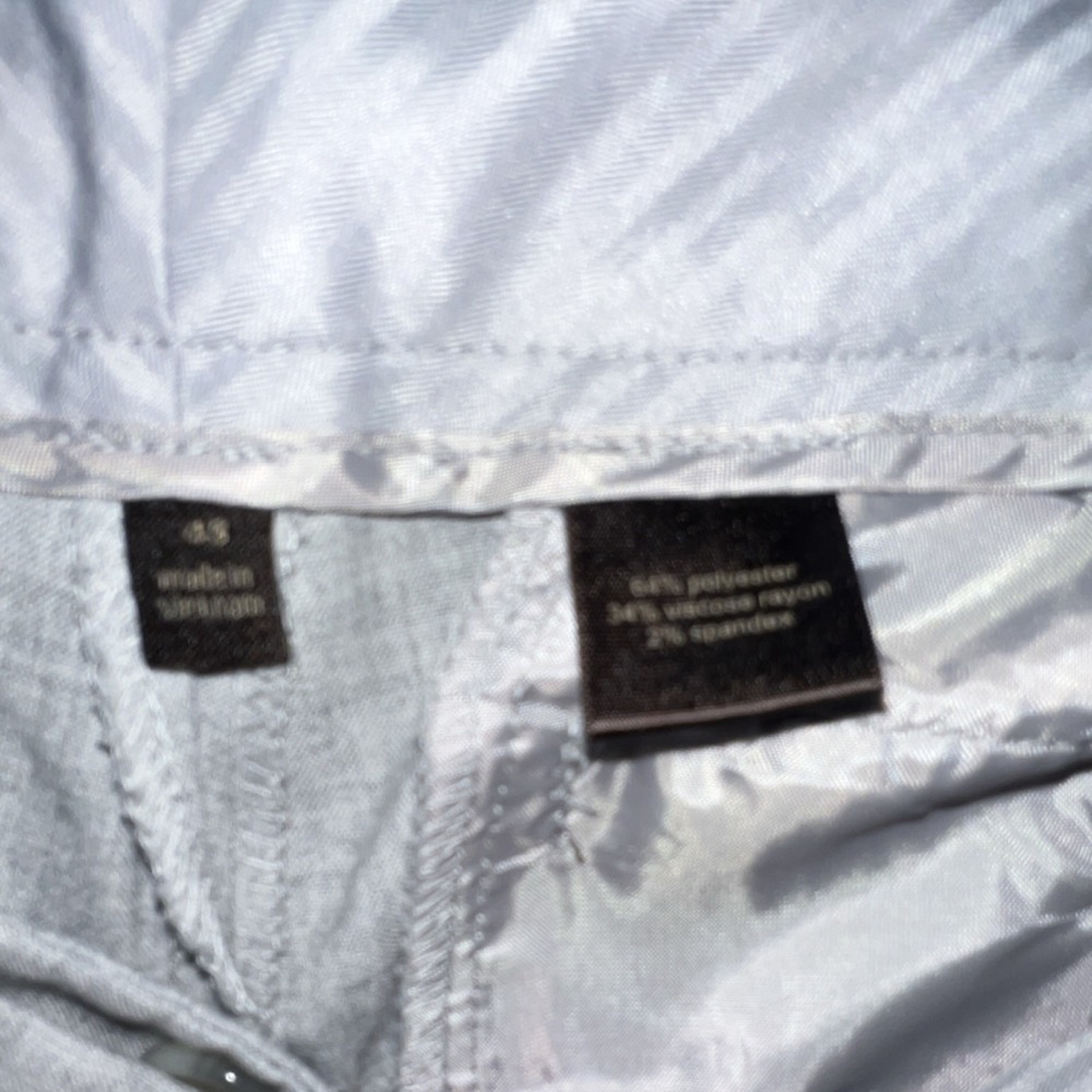 The Limited Drew Fit Dress Pants Gray, Wide Leg, 4 SHORT, Low Rise Double Button - Picture 12 of 15